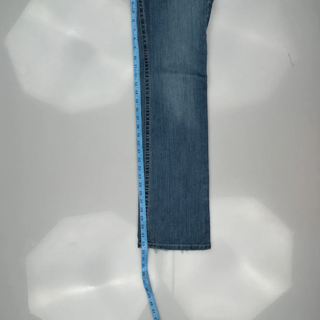 Y2K Ariat Boot Cut Jeans - 29W UK 8 Blue Cotton - Image 5