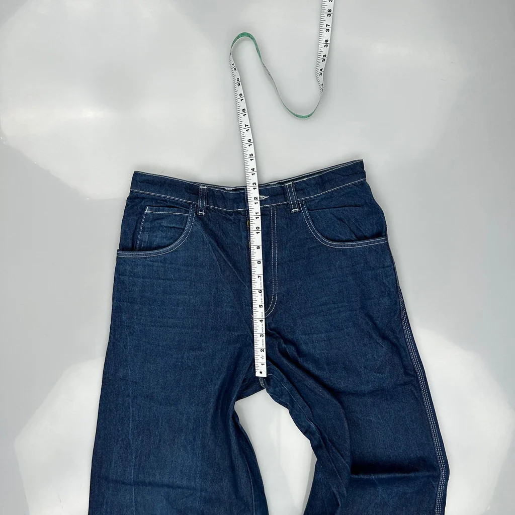 Y2K Baggy Carpenter Jeans - 32W 32L Blue Denim - Image 4