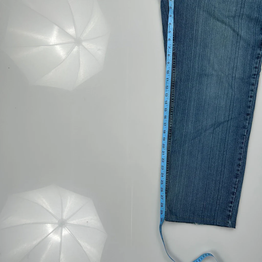 Y2K Baggy Graphic Carpenter Jeans - 34W 30L Blue Denim - Image 5
