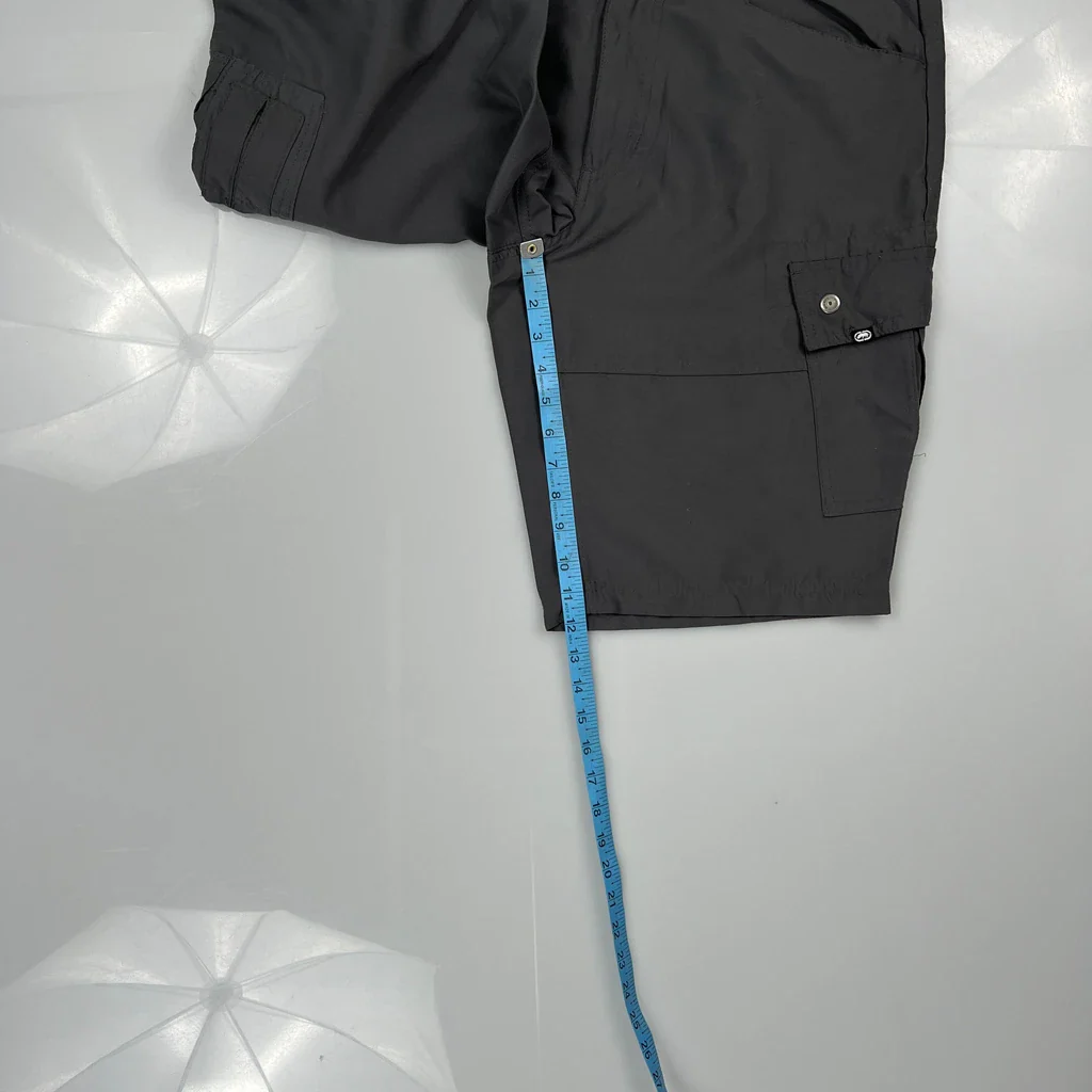 Y2K Ecko Unltd Cargo Shorts - 35W 11L Gray Cotton - Image 5