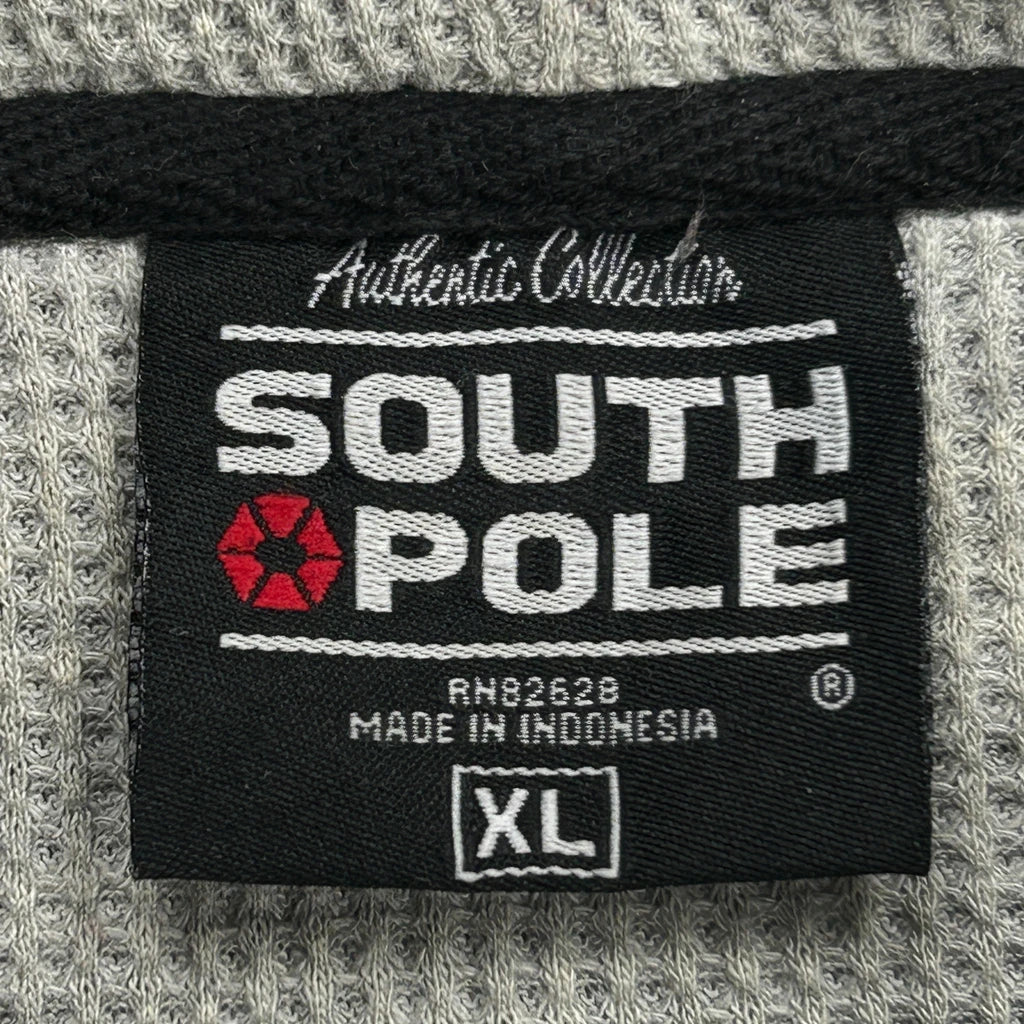 Y2K Faded Southpole Hoodie - XL Black Cotton - Image 3