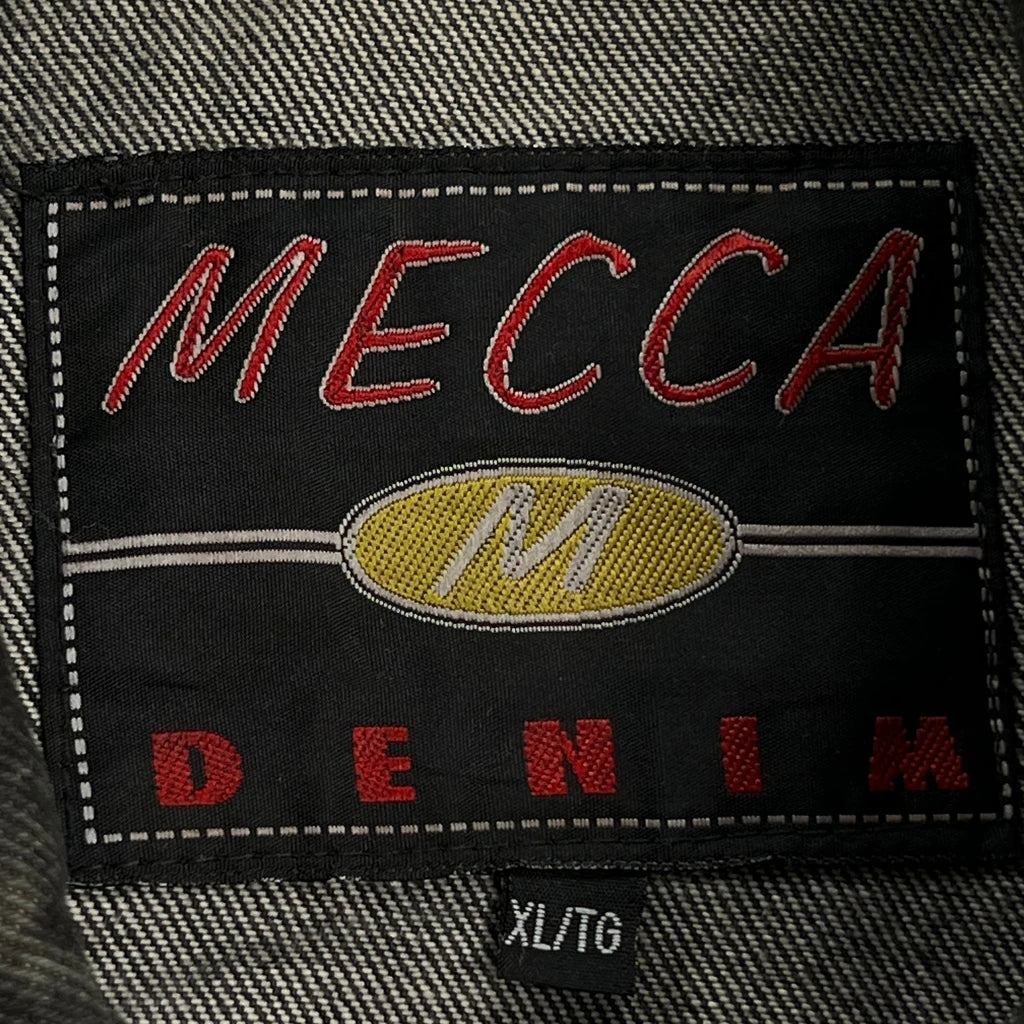 Y2K Mecca Contrast Stitch Denim Jacket - XL Gray Denim - Image 3