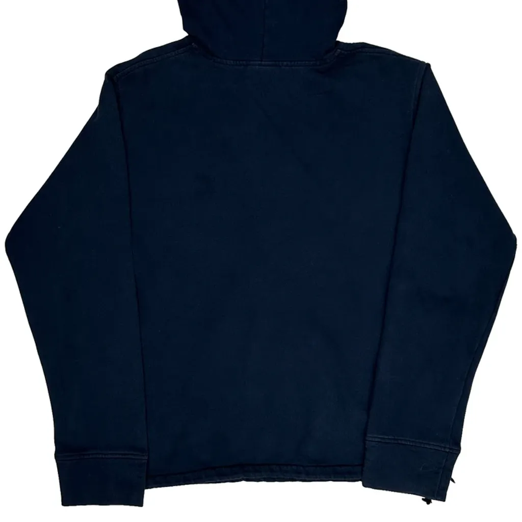 Y2K Nike Spellout Graphic Hoodie - XL Navy Cotton - Image 7