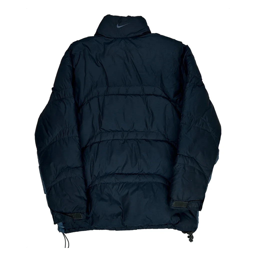 Y2K Nike Puffer - Medium Navy Polyester - Image 2