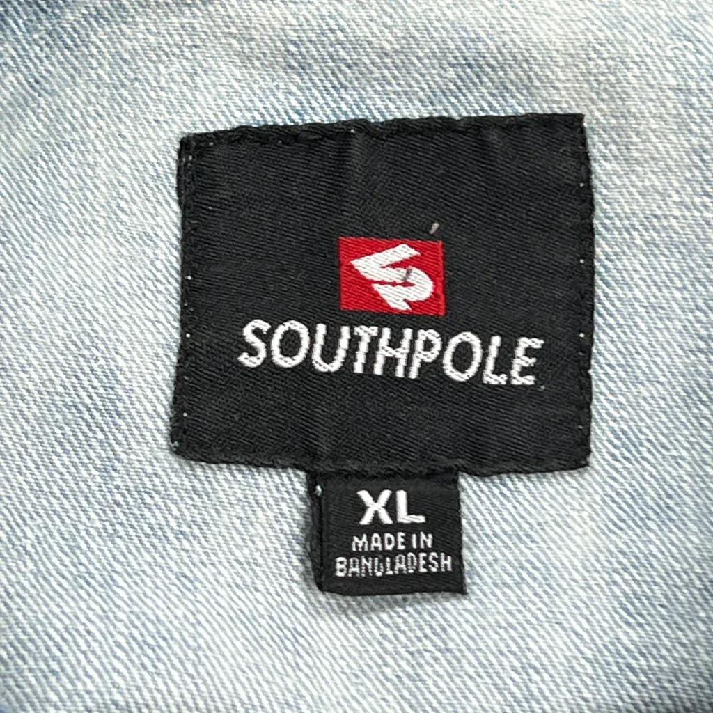 Y2K Southpole Denim Jacket - XL Light Wash Denim - Image 3