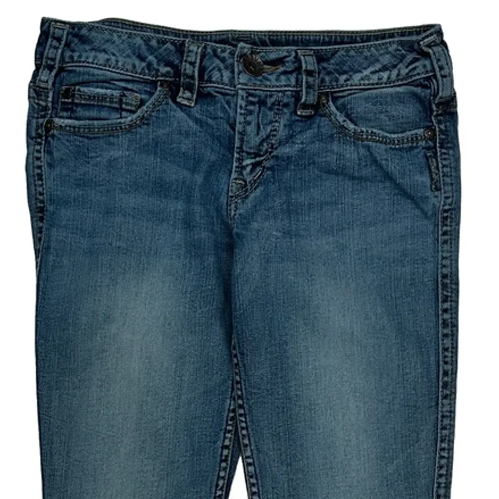 Y2K Unbranded Boot Cut Jeans - 29W UK 8 Blue Denim - Image 8