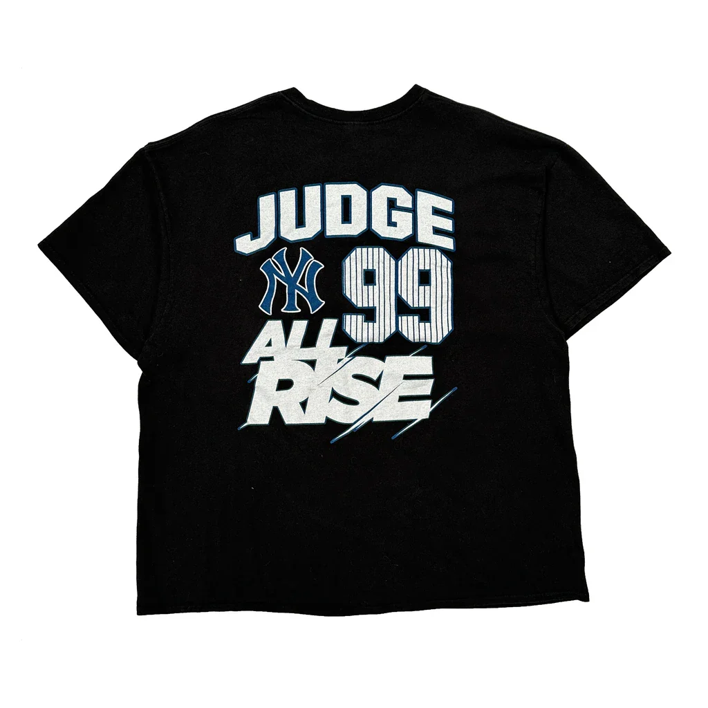 Yankee Home Run King Delta Mlb T-Shirt - 2XL Black Cotton - Image 2