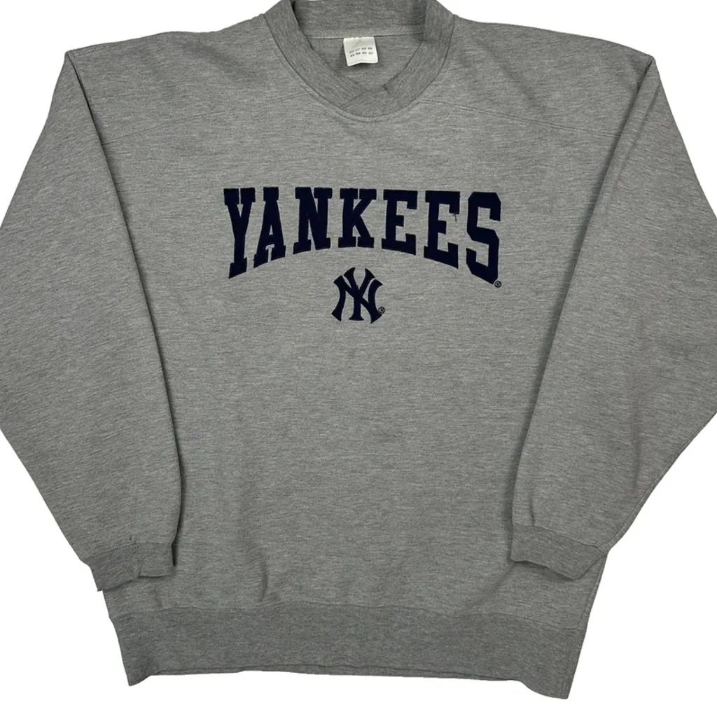 Yankees Adidas College Sweatshirt - Medium Grey Cotton - Image 4