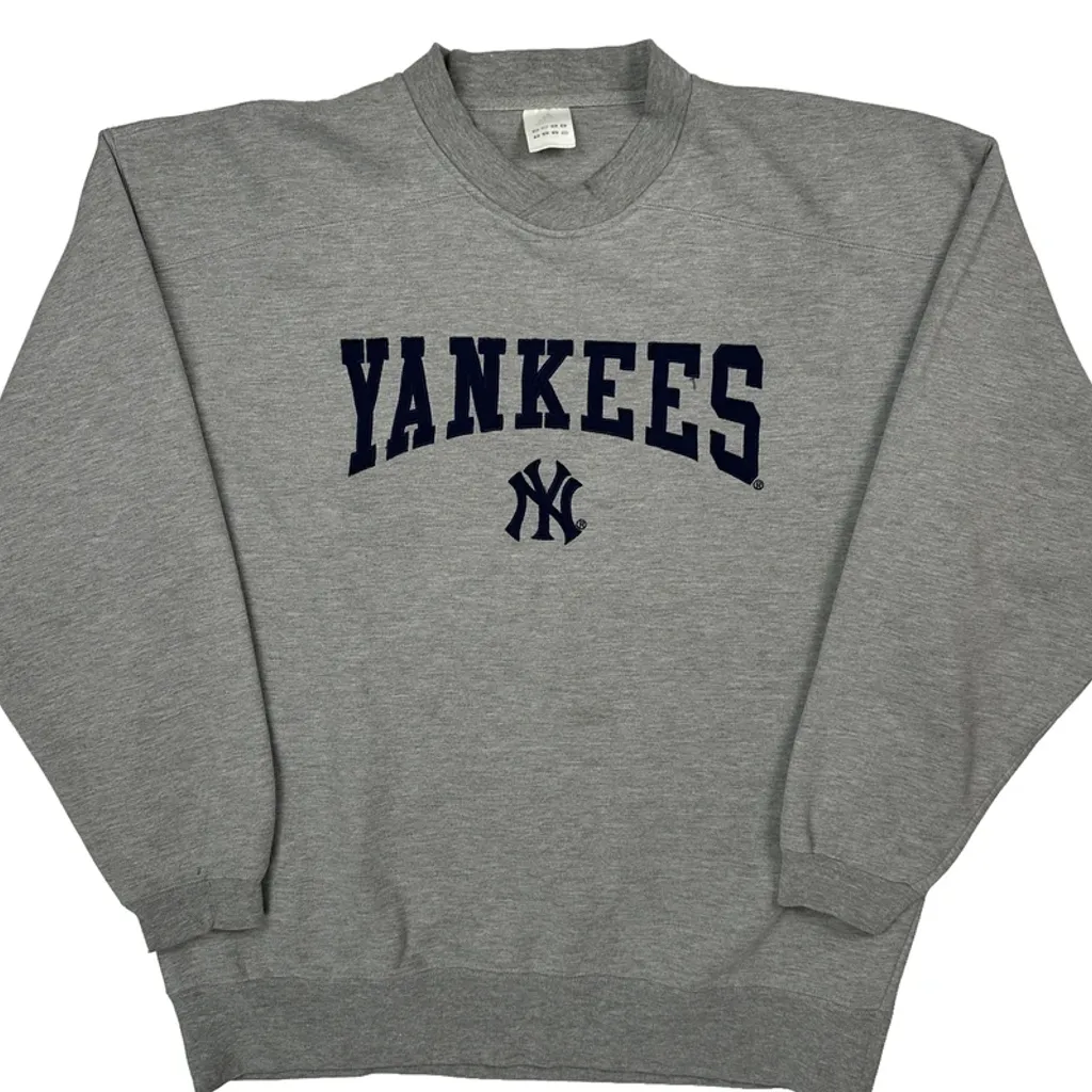 Yankees Adidas College Sweatshirt - Medium Grey Cotton - Image 5
