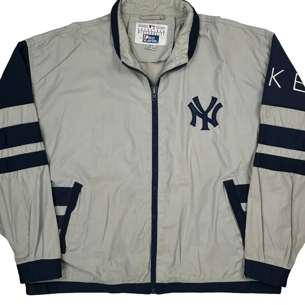 Yankees Pro Player Windbreaker - XL Grey Polyester - Image 5