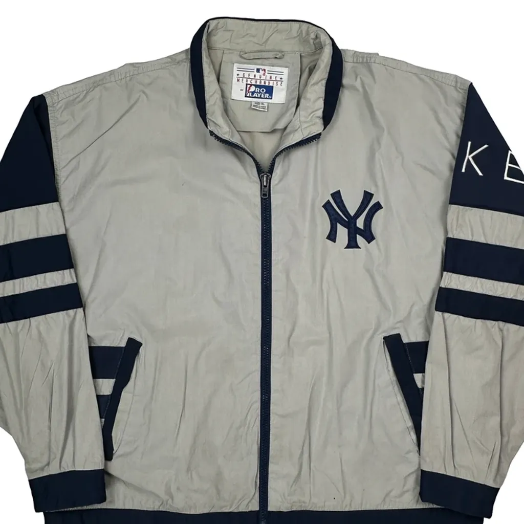 Yankees Pro Player Windbreaker - XL Grey Polyester - Image 6
