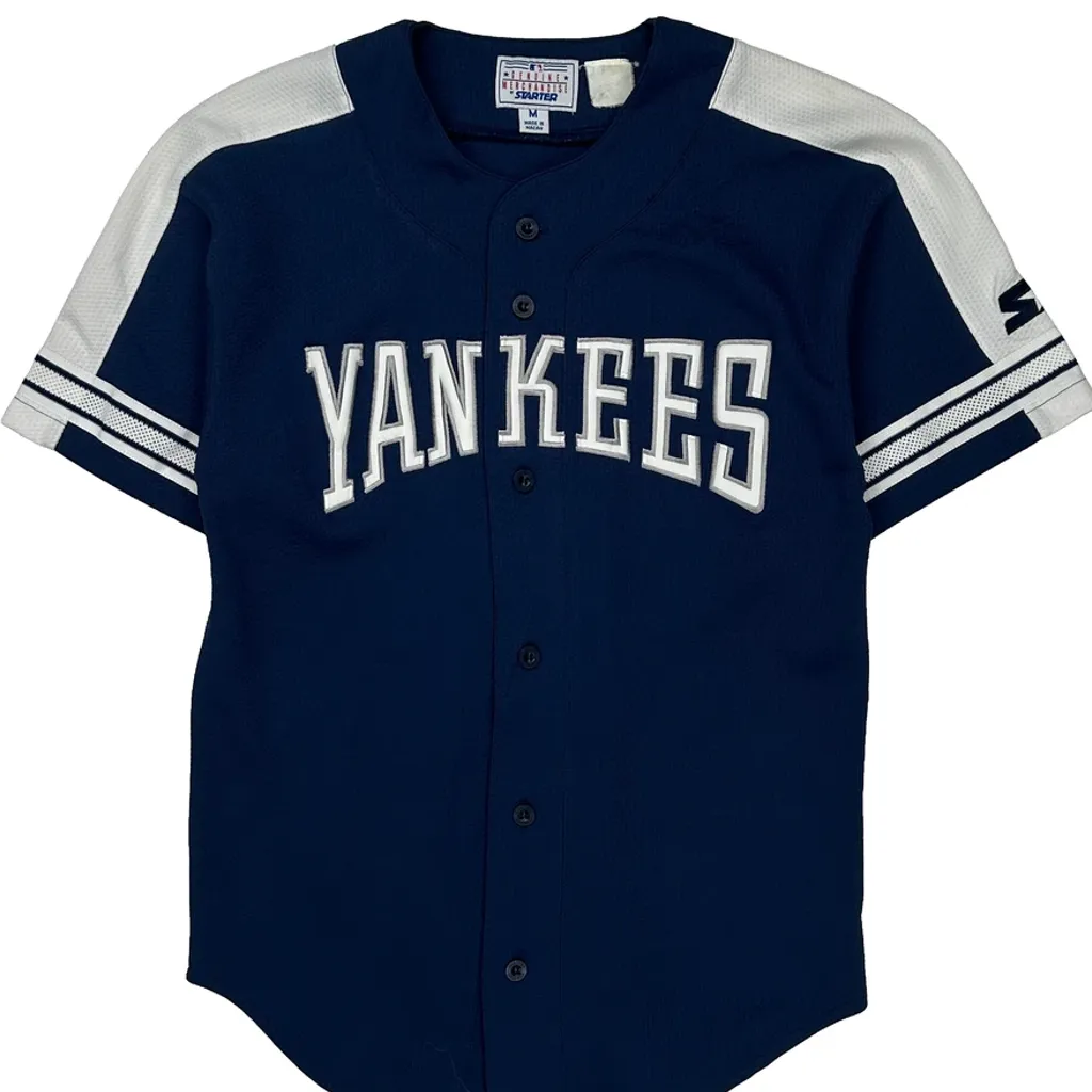 Yankees Starter Jeter Mlb Jersey - Medium Blue Polyester - Image 5