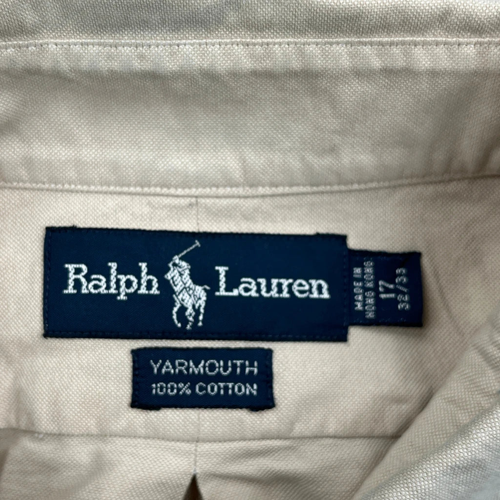 Yarmouth Ralph Lauren Shirt - XL Beige Cotton - Image 3