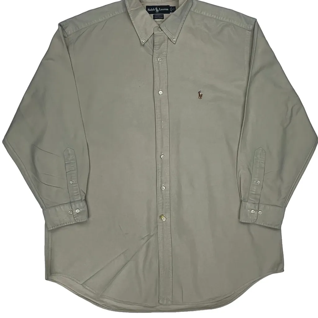 Yarmouth Ralph Lauren Shirt - XL Beige Cotton - Image 4