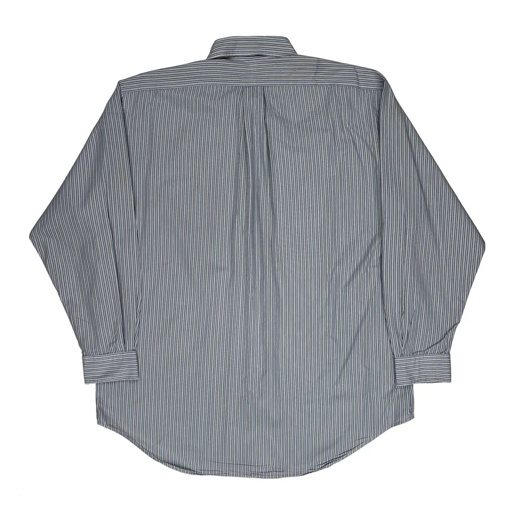 Yarmouth Ralph Lauren Striped Shirt - Large Blue Cotton - Image 2