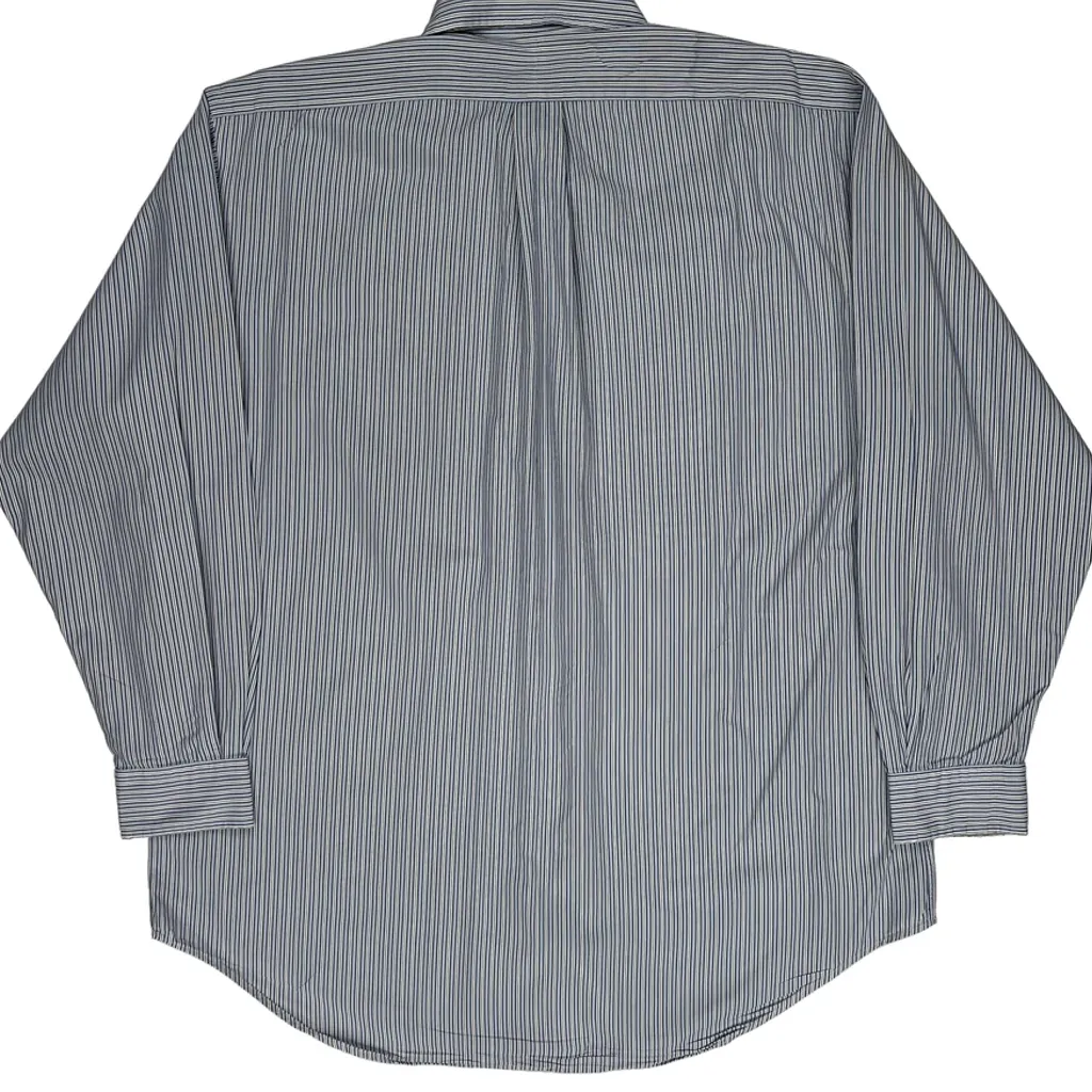 Yarmouth Ralph Lauren Striped Shirt - Large Blue Cotton - Image 7
