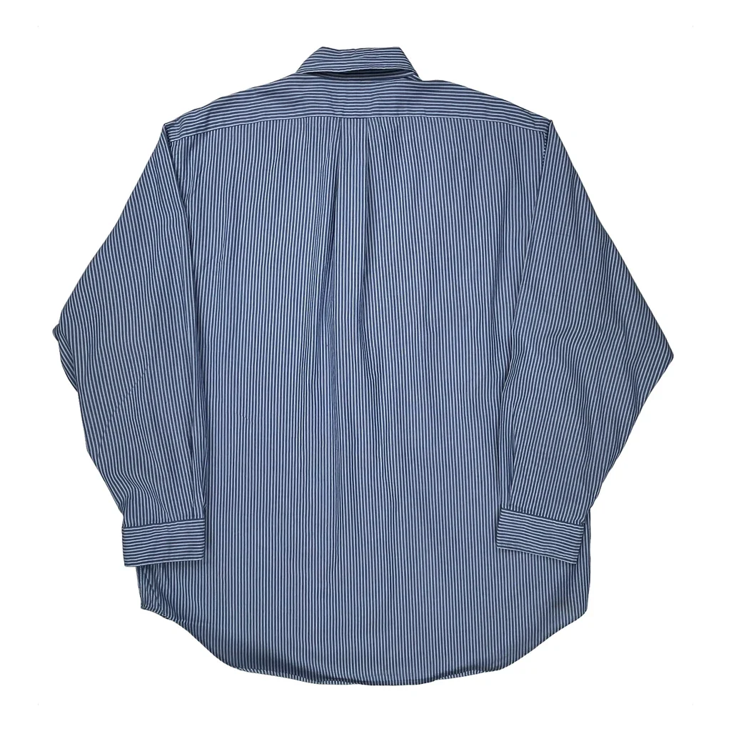 Yarmouth Ralph Lauren Striped Shirt - XL Blue Cotton - Image 2