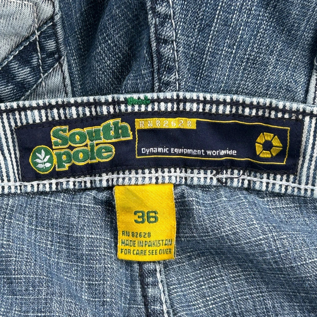 Yellow Tab Southpole Baggy Jeans - 34W 30L Blue Denim - Image 5
