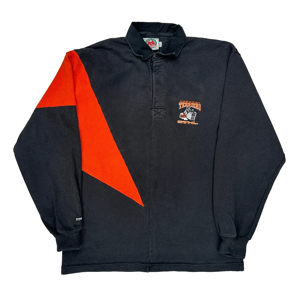 Yorkton Terriers Barbarian Rugby Shirt - XL Black Cotton Blend