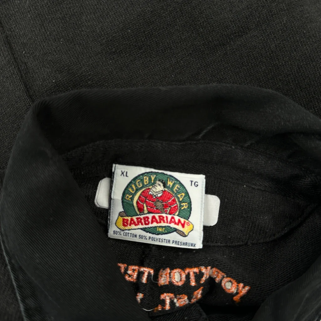 Yorkton Terriers Barbarian Rugby Shirt - XL Black Cotton Blend - Image 3