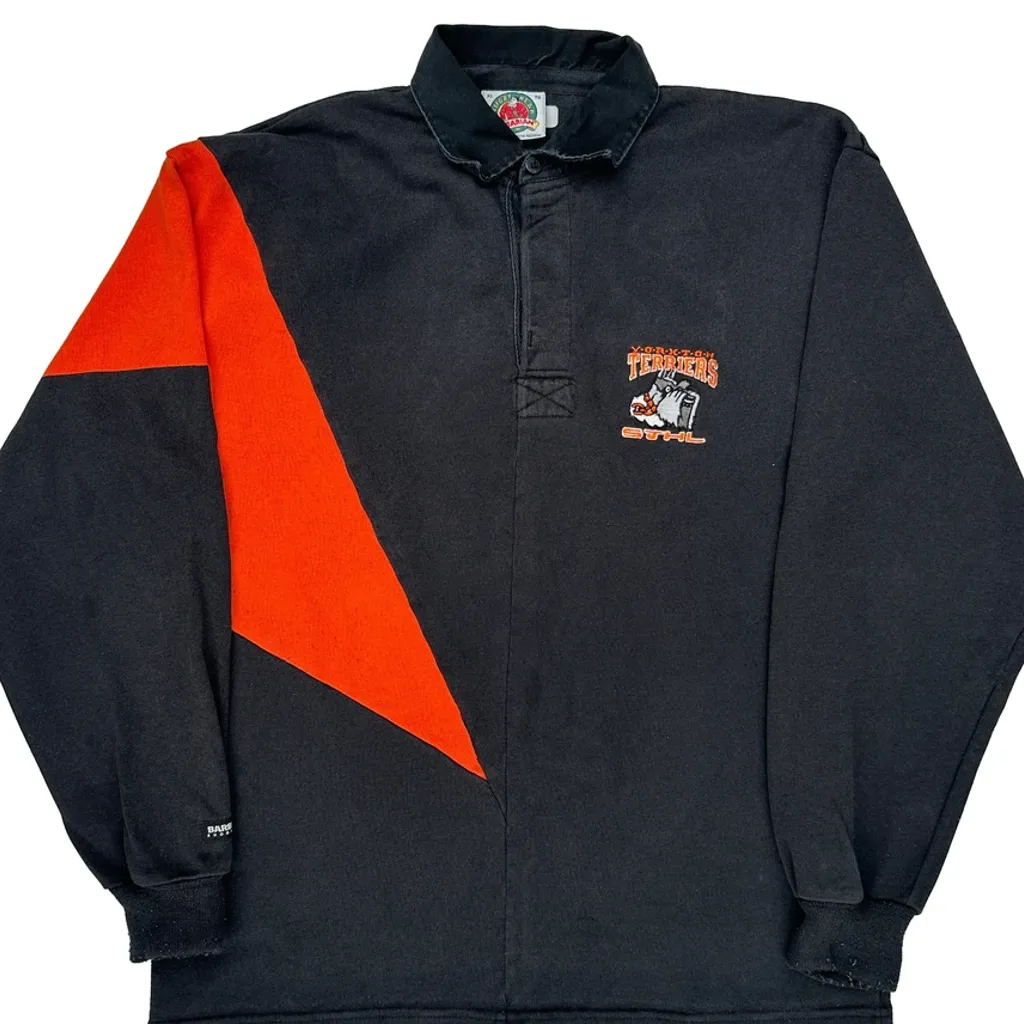 Yorkton Terriers Barbarian Rugby Shirt - XL Black Cotton Blend - Image 5