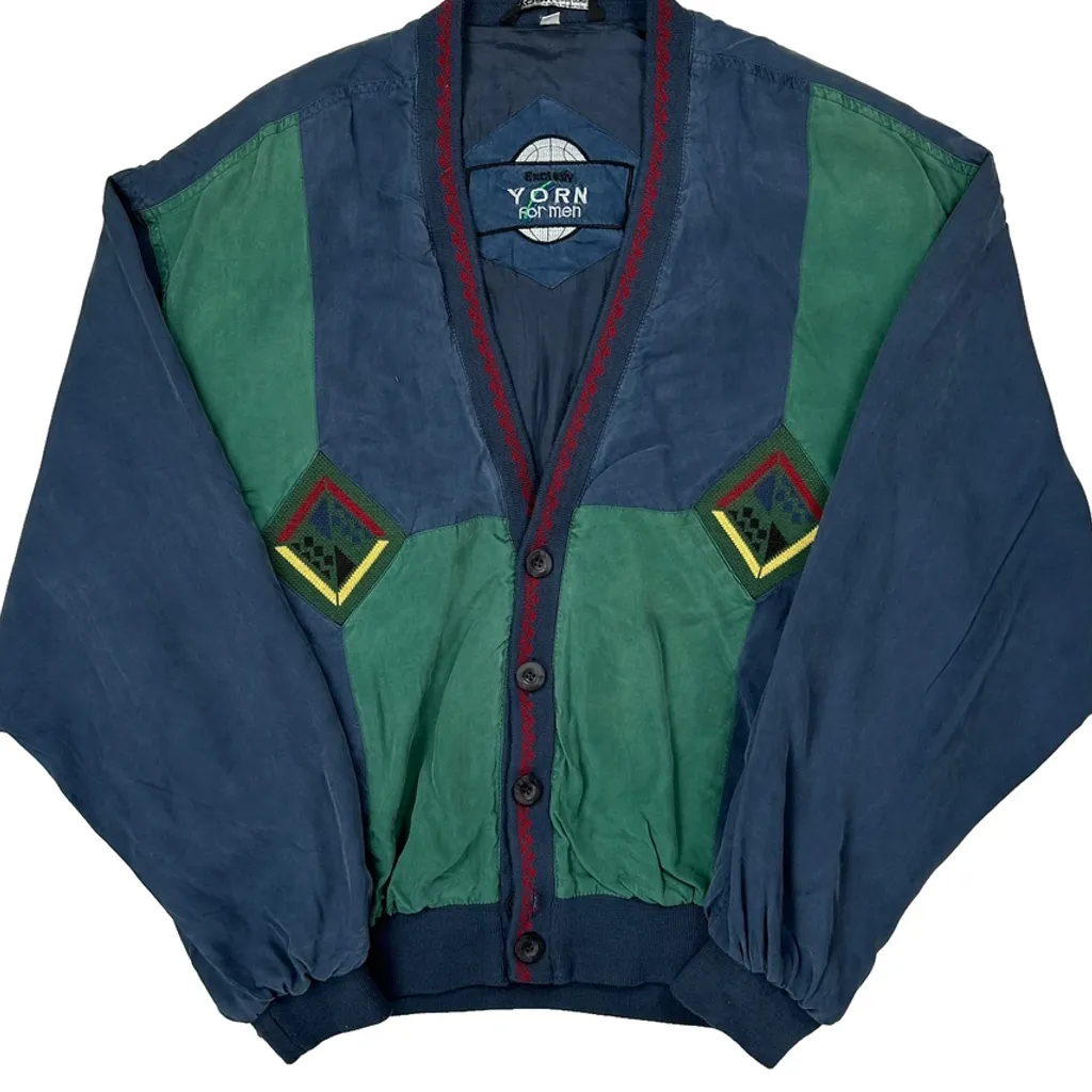 Yorn Cardigan Jacket - Medium Blue Cotton - Image 4