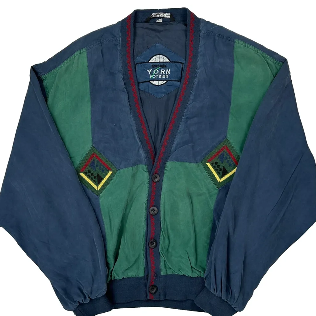 Yorn Cardigan Jacket - Medium Blue Cotton - Image 5