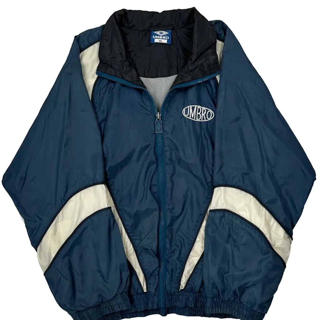Youth Umbro Windbreaker - Large Blue Polyester - Image 4