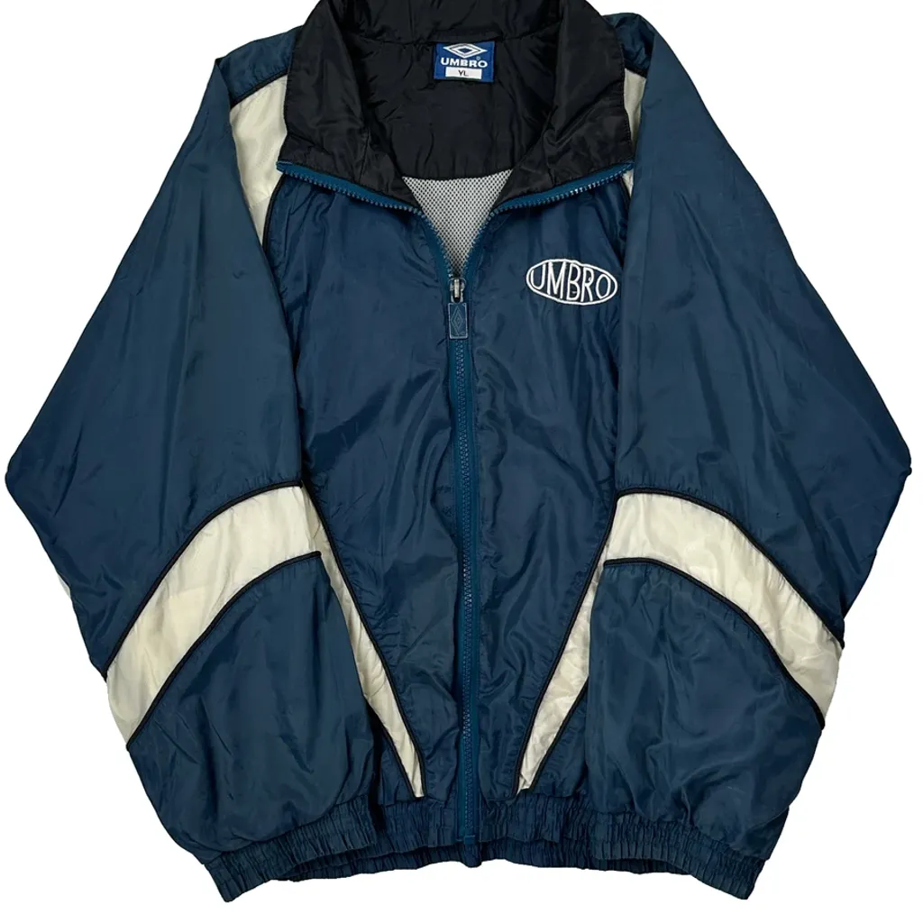 Youth Umbro Windbreaker - Large Blue Polyester - Image 5