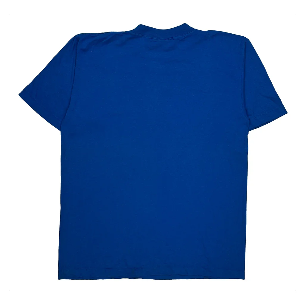 Zyng Single Stitch T-Shirt - Large Blue Cotton - Image 2