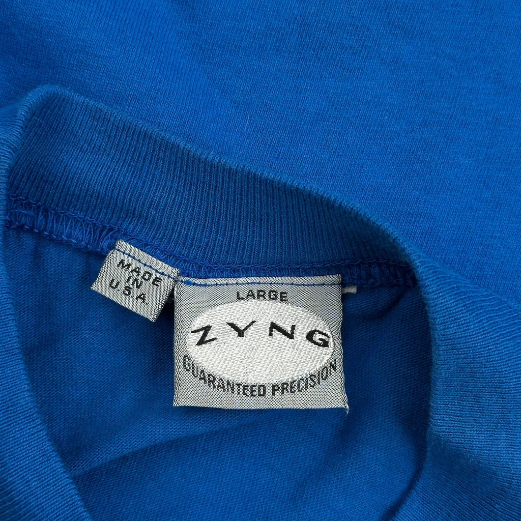 Zyng Single Stitch T-Shirt - Large Blue Cotton - Image 3