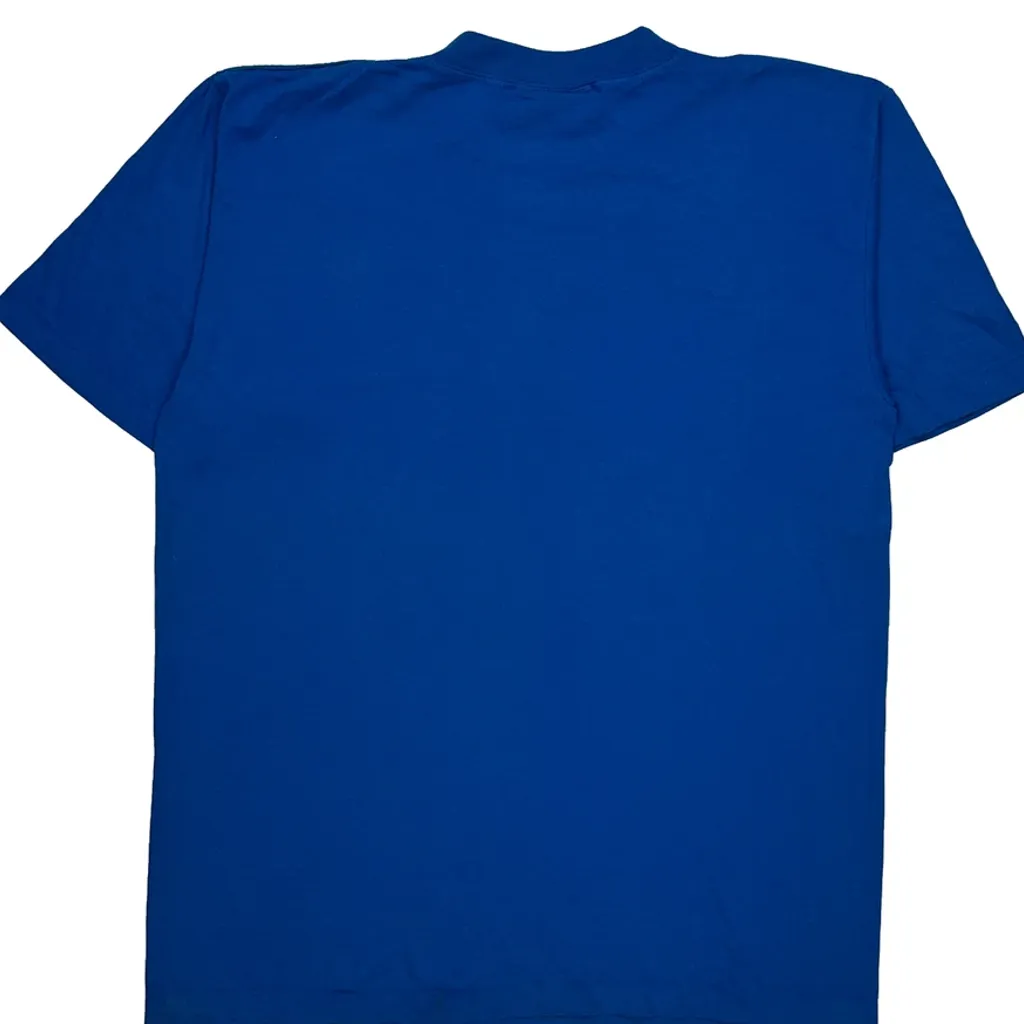 Zyng Single Stitch T-Shirt - Large Blue Cotton - Image 7